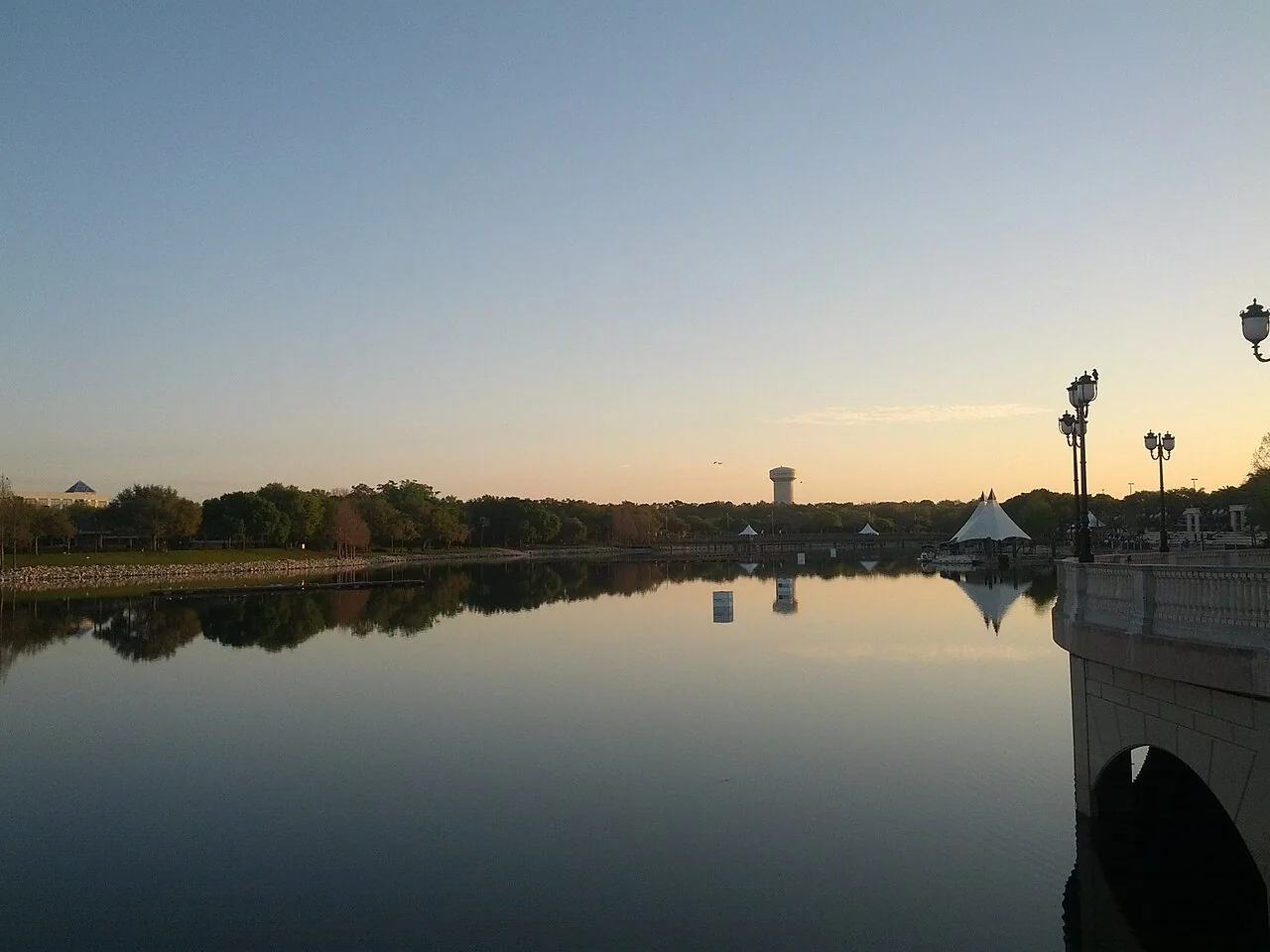 Morning reflections at Cranes Roost Park in Altamonte Springs, Florida