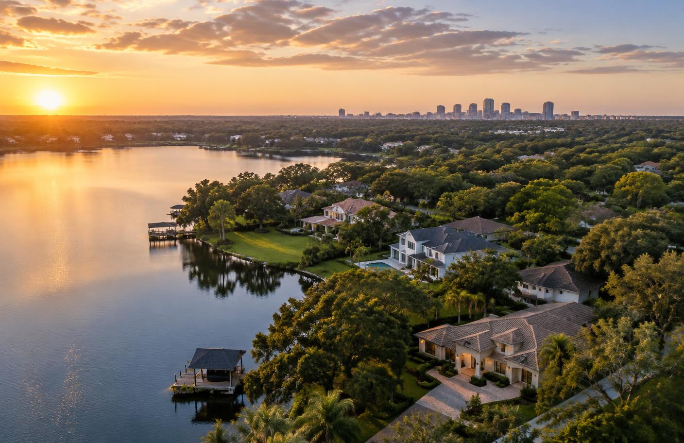 Central Florida lakeside homes